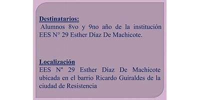 E.E.S. Nº 29 - ESTHER MACHICOTE DE DIAZ (CEP Nº 29)