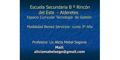 ESC. SECUNDARIA B° RINCON DEL ESTE
