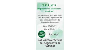ESCUELA DE EDUCACIÓN SECUNDARIA Nº1 REGIMIENTO DE PATRICIOS