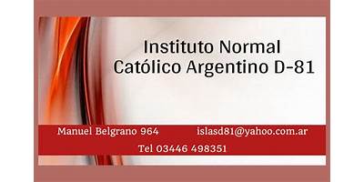 PRIV. INSTITUTO NORMAL CATOLICO ARGENTINO