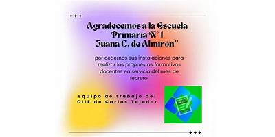 ESCUELA DE EDUCACIÓN PRIMARIA Nº1 JUANA CUNTIN DE ALMIRON