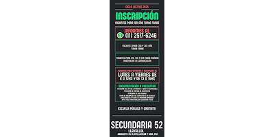 ESCUELA DE EDUCACIÓN SECUNDARIA Nº52
