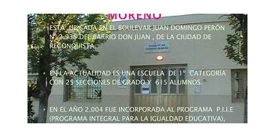ESCUELA NRO 893 MARIANO MORENO