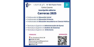 I.S.F.D. Y T. Nº80 PAULO FREIRE