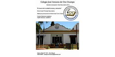 COLEGIO JOSÉ ANTONIO DE ORO CAMPO