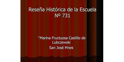 ESC. Nº 731: MARINA F. CASTILLO DE LUBACZEWSKI