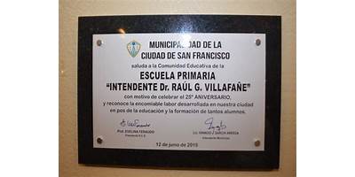 ESCUELA INTENDENTE DR. RAUL G. VILLAFAÑE