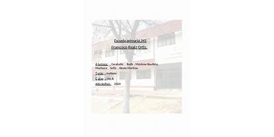 ESCUELA PRIMARIA Nº 345 FRANCISCO REGIS ORTIZ