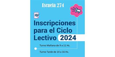 ESCUELA PRIMARIA NRO.274 MAESTRO EMILIO DIAZ