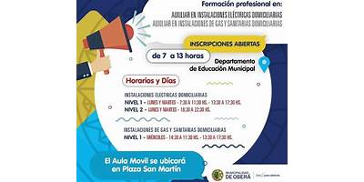 Aula Taller Móvil Nº 02 Instalaciones Domiciliarias