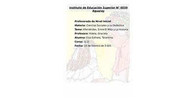 INSTITUTO DE EDUCACION SUPERIOR Nº 6039 DE AGUARAY