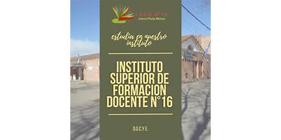 INSTITUTO DE FORMACION DOCENTE N° 16