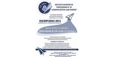 INSTITUTO SUPERIOR DE PROFESORADO NRO 18 20 DE JUNIO